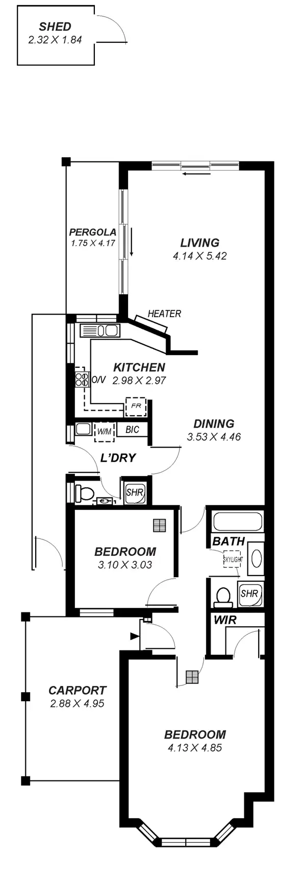 Floorplan of Homely house listing, 16B Jervois Avenue, Magill SA 5072