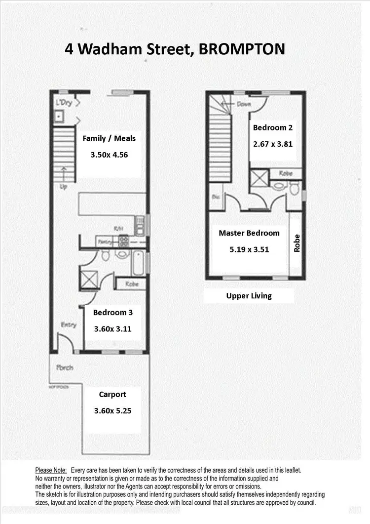 Floorplan of Homely house listing, 4 Wadham Street, Brompton SA 5007