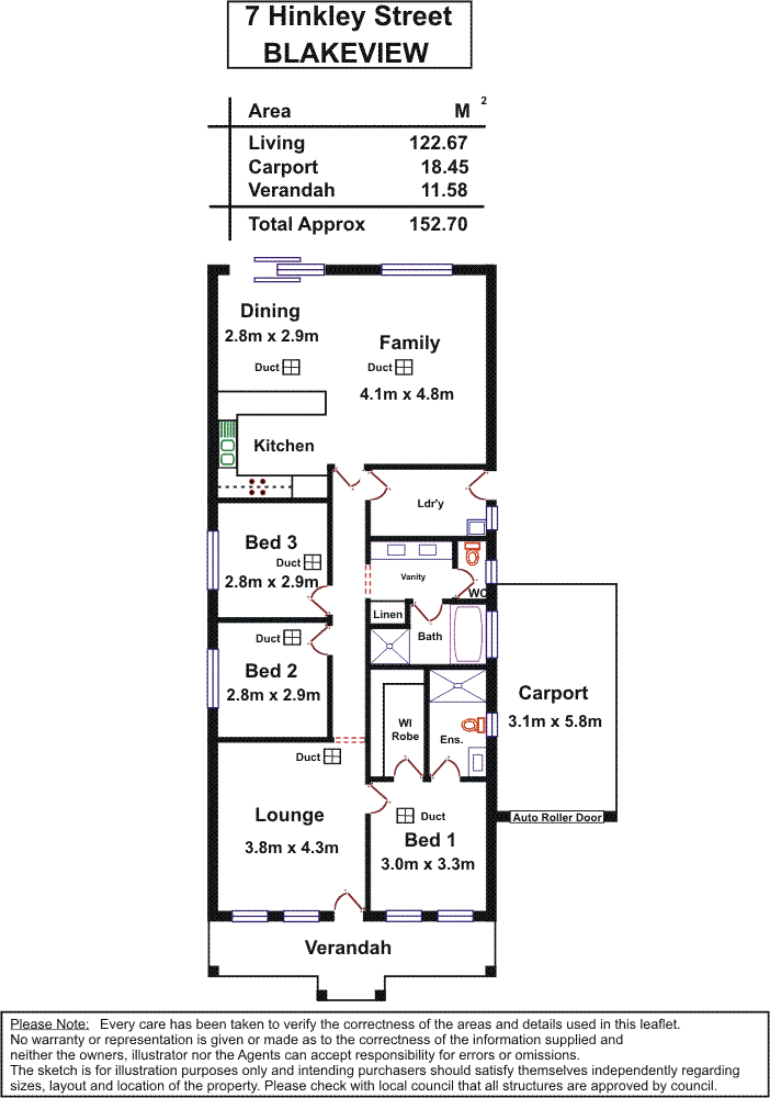 Floorplan of Homely house listing, 7 Hinckley Street, Blakeview SA 5114