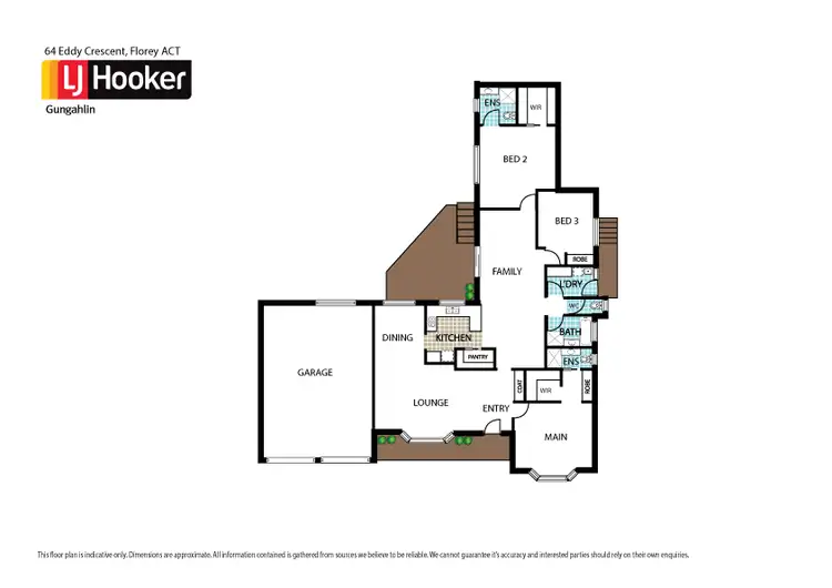 Floorplan of Homely house listing, 64 Eddy Crescent, Florey ACT 2615