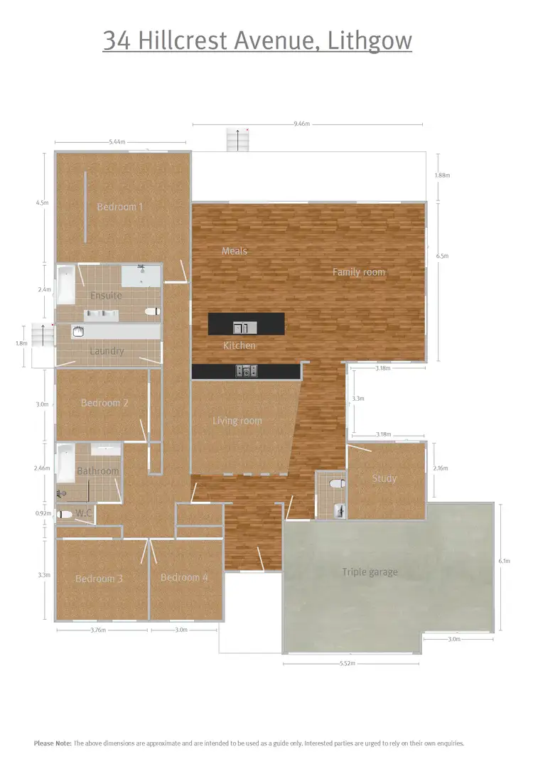 Floorplan of Homely house listing, 34 Hillcrest Avenue, Lithgow NSW 2790