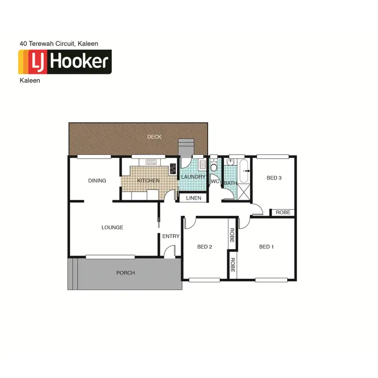 Floorplan of Homely house listing, 40 Terewah Circuit, Kaleen ACT 2617