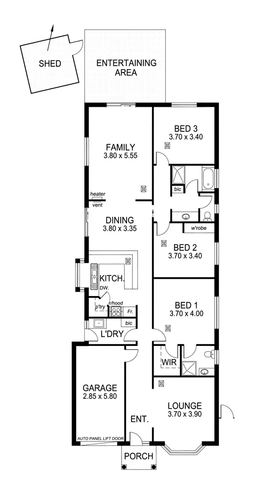 Floorplan of Homely house listing, 6 Orwin Court, Fulham SA 5024