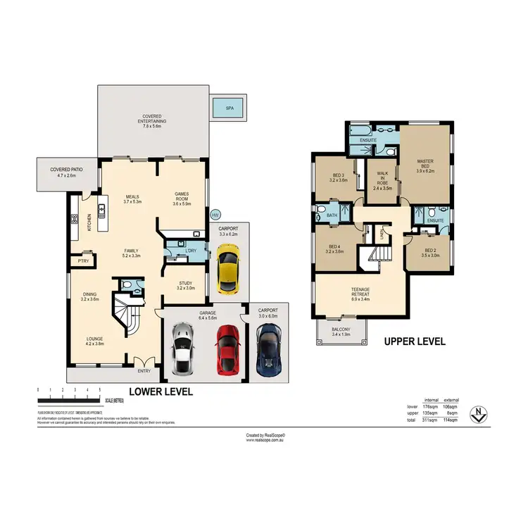 Floorplan of Homely house listing, 155 Beaufort Crescent, Moggill QLD 4070