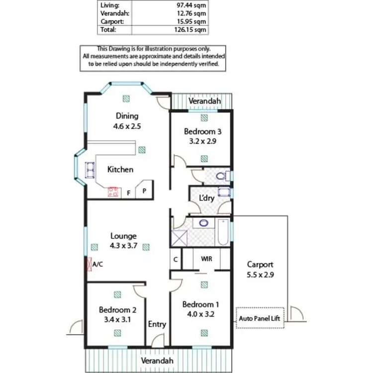 Floorplan of Homely house listing, 6 Glenmore Close, Greenwith SA 5125
