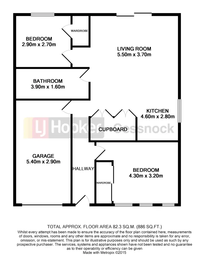 Floorplan of Homely unit listing, 2/32 Elizabeth St, Cessnock NSW 2325