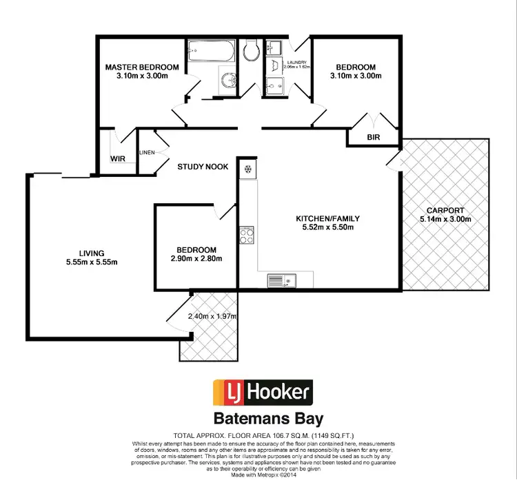 Floorplan of Homely house listing, 11 Luks Way, Batehaven NSW 2536