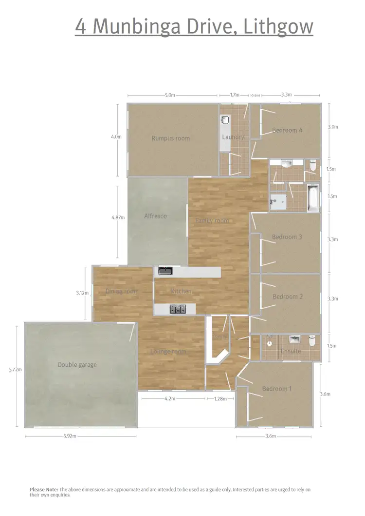 Floorplan of Homely house listing, 4 Munbinga Drive, Lithgow NSW 2790