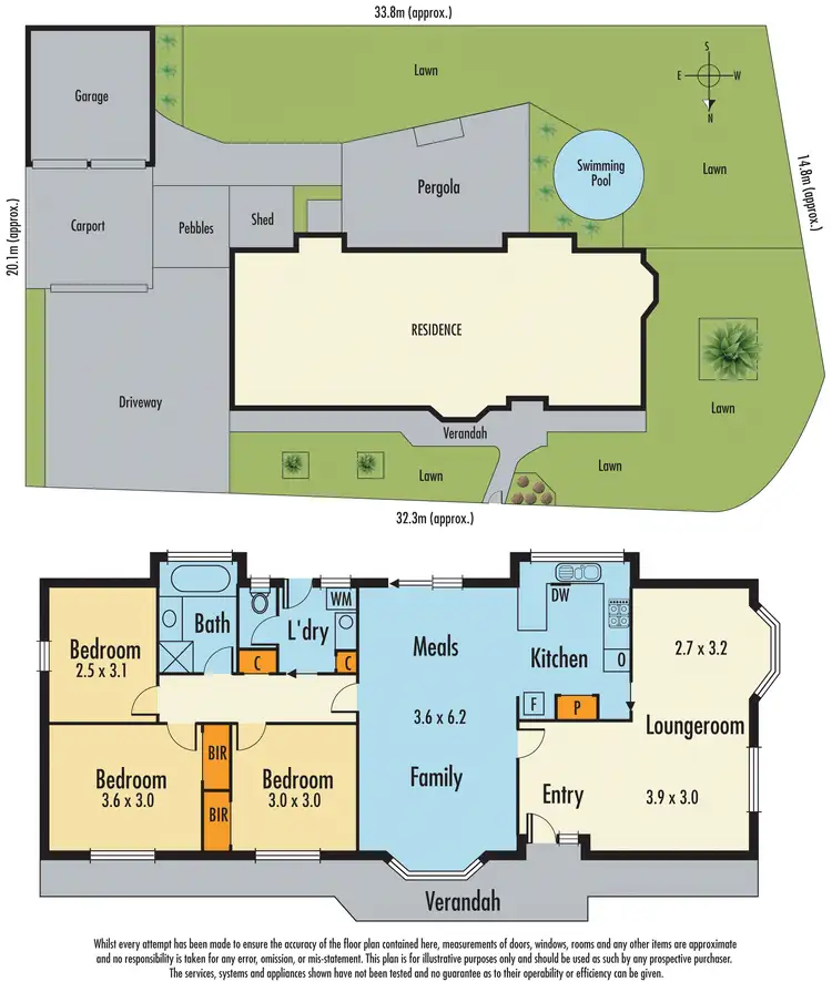 Floorplan of Homely house listing, 1 Raduett Court, Endeavour Hills VIC 3802
