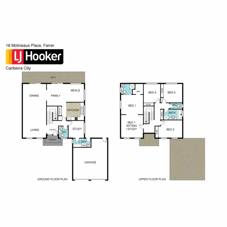 Floorplan of Homely house listing, 18 Molineaux Place, Farrer ACT 2607