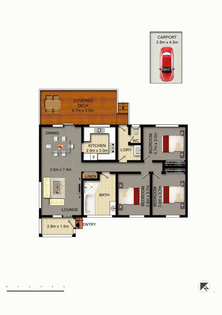Floorplan of Homely house listing, 4 Horrocks Street, Torrens ACT 2607