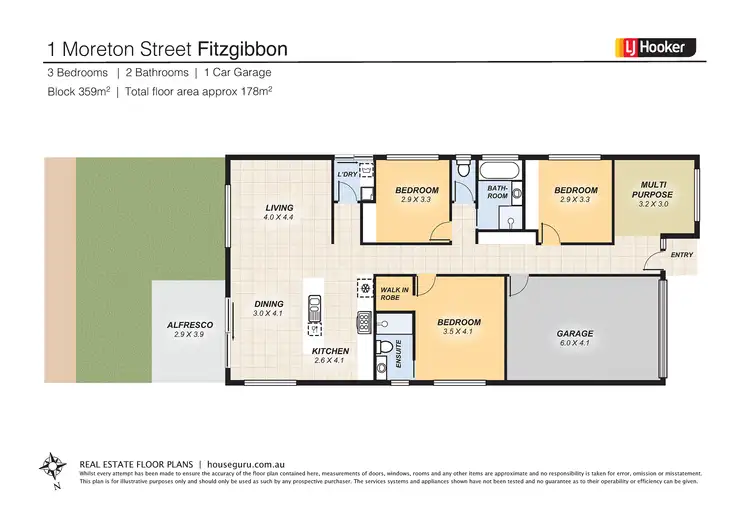 Floorplan of Homely house listing, 1 Moreton Street, Fitzgibbon QLD 4018