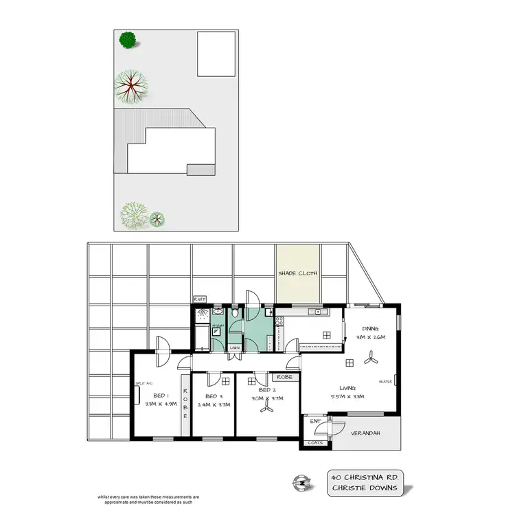Floorplan of Homely house listing, 40 Christina Road, Christie Downs SA 5164
