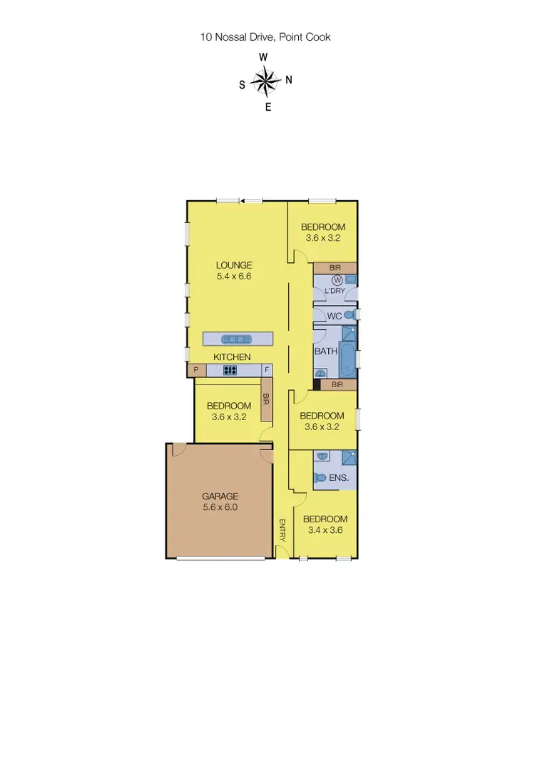Floorplan of Homely house listing, 10 Nossal Drive, Point Cook VIC 3030