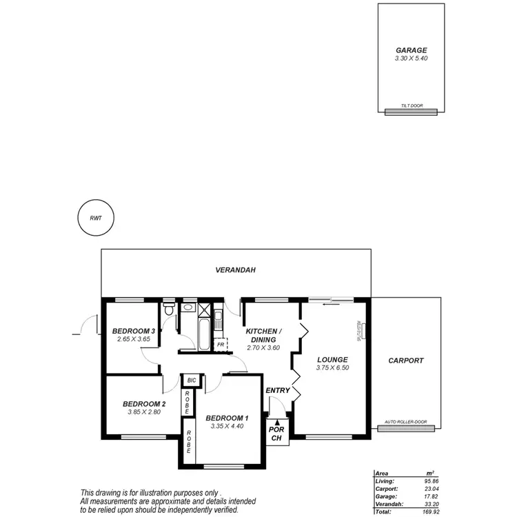 Floorplan of Homely house listing, 3 Richard Street, Para Hills SA 5096