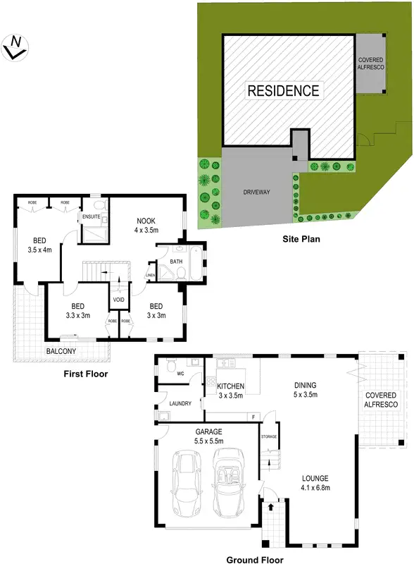 Floorplan of Homely house listing, 91 Amarco Circuit, The Ponds NSW 2769
