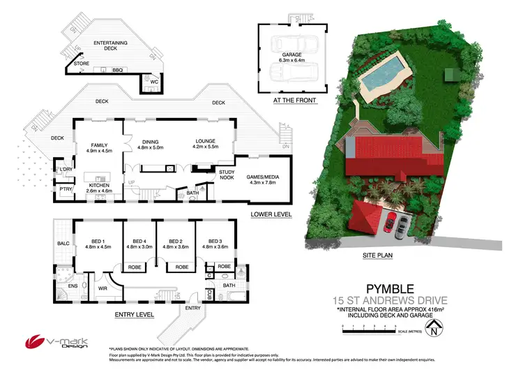 Floorplan of Homely house listing, 15 St Andrews Drive, Pymble NSW 2073