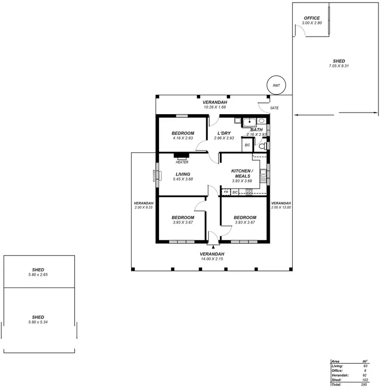 Floorplan of Homely house listing, 94 Bonython Road, Summertown SA 5141