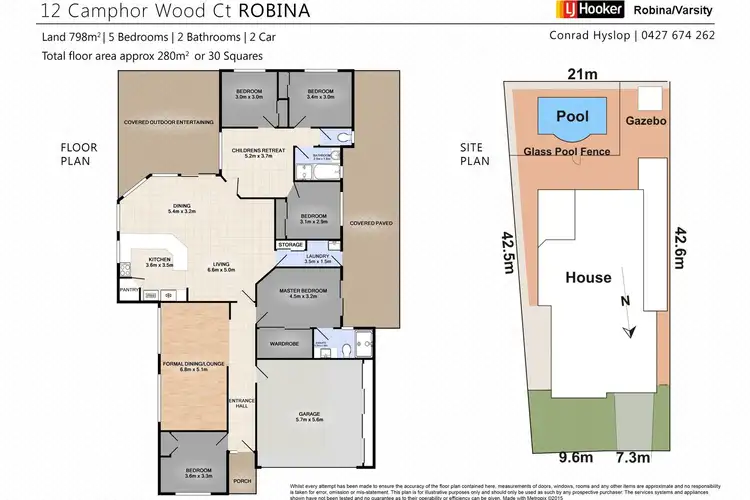 Floorplan of Homely house listing, 12 Camphor Wood Court, Robina QLD 4226