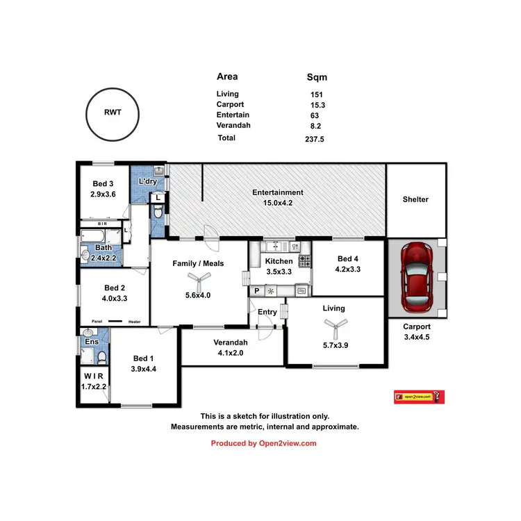 Floorplan of Homely house listing, 2 Hurling Drive, Mount Barker SA 5251