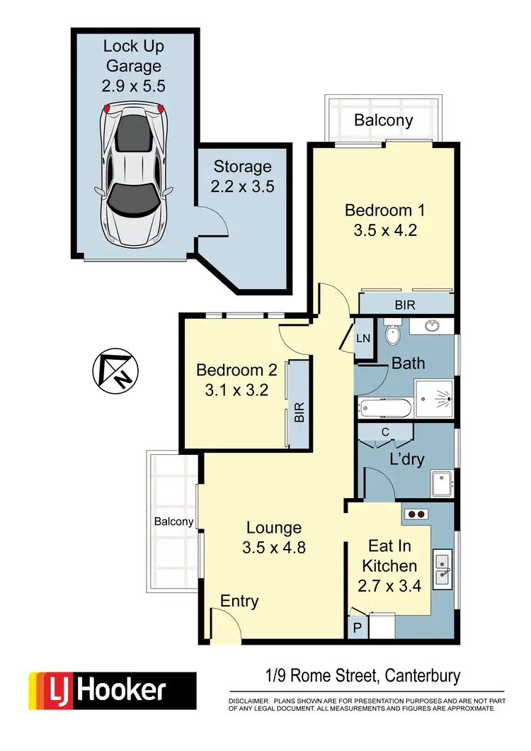 Floorplan of Homely apartment listing, 1/9 Rome Street, Canterbury NSW 2193