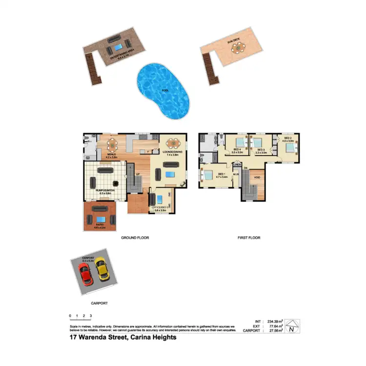 Floorplan of Homely house listing, 17 Warenda Street, Carina Heights QLD 4152