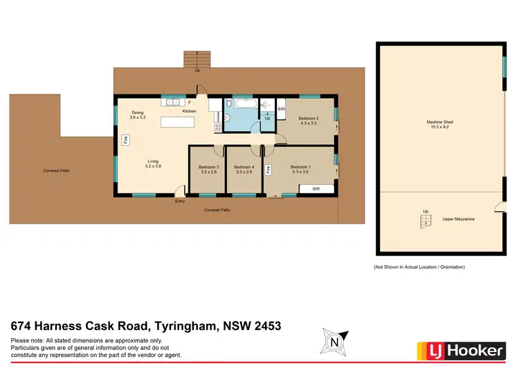 Floorplan of Homely rural property listing, 674 Harness Cask Road, Bostobrick NSW 2453