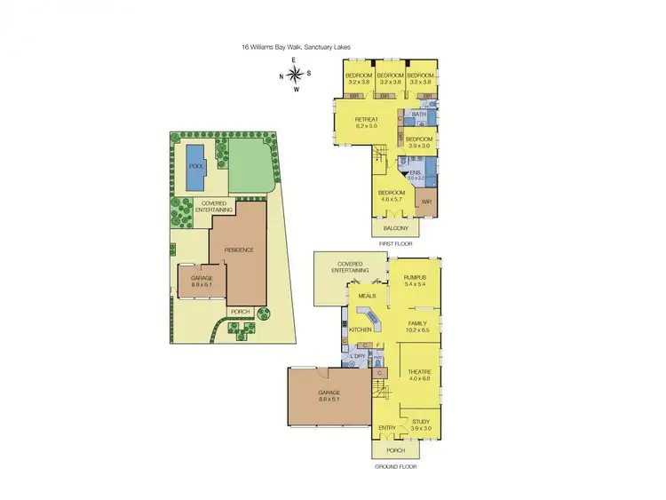 Floorplan of Homely house listing, 16 Williams Bay Walk, Sanctuary Lakes VIC 3030