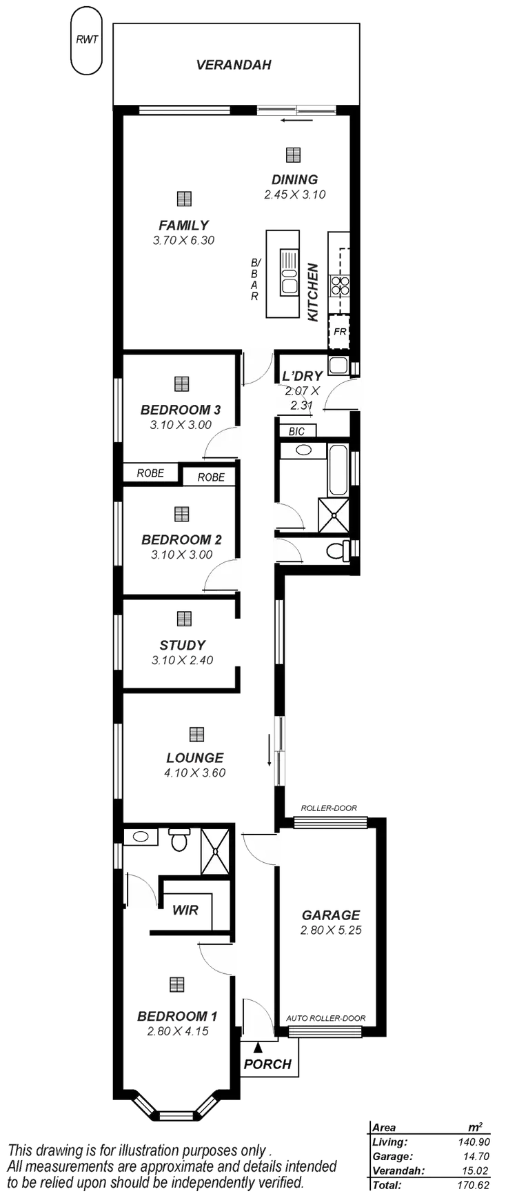 Floorplan of Homely house listing, 35A Blyth Street, Clearview SA 5085