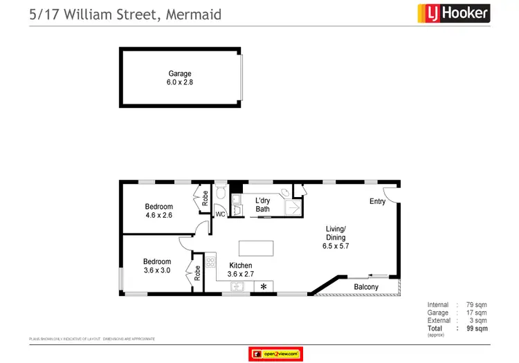 Floorplan of Homely apartment listing, 5/17 William Street, Mermaid Beach QLD 4218