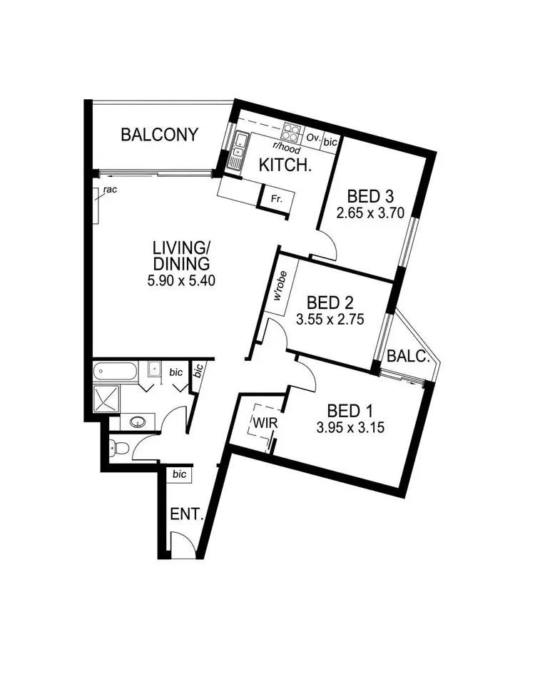 Floorplan of Homely apartment listing, 81/13 South Esplanade, Glenelg SA 5045