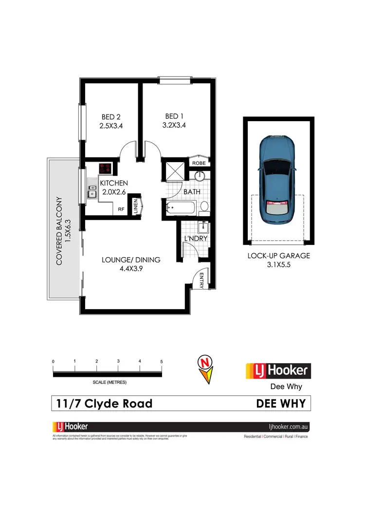 Floorplan of Homely apartment listing, 11/7 Clyde Road, Dee Why NSW 2099