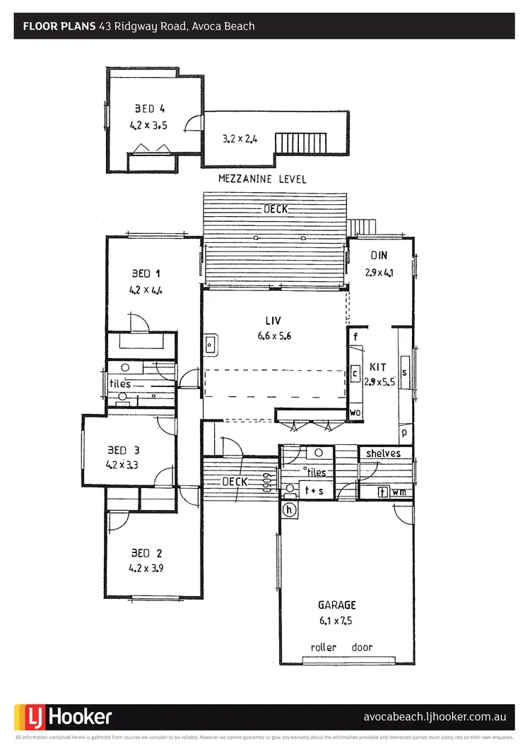 Floorplan of Homely house listing, 43 Ridgway Road, Avoca Beach NSW 2251