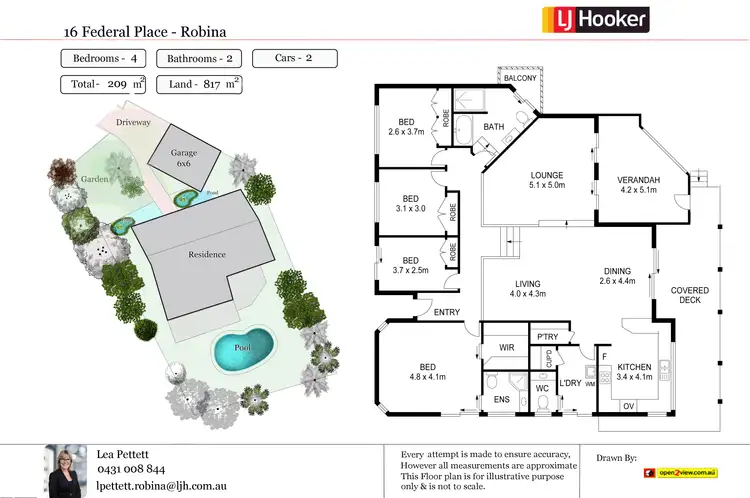 Floorplan of Homely house listing, 16 Federal Place, Robina QLD 4226