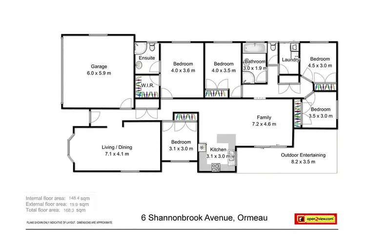 Floorplan of Homely house listing, 6 Shannonbrook Avenue, Ormeau QLD 4208