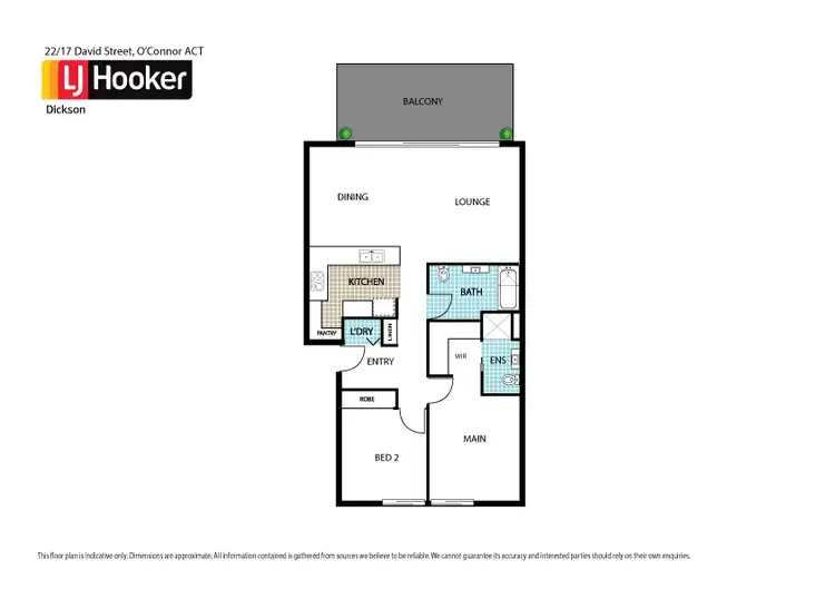 Floorplan of Homely unit listing, 22/17 David Street, O'connor ACT 2602