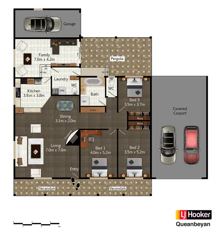 Floorplan of Homely house listing, 9 Garrong Avenue, Queanbeyan NSW 2620