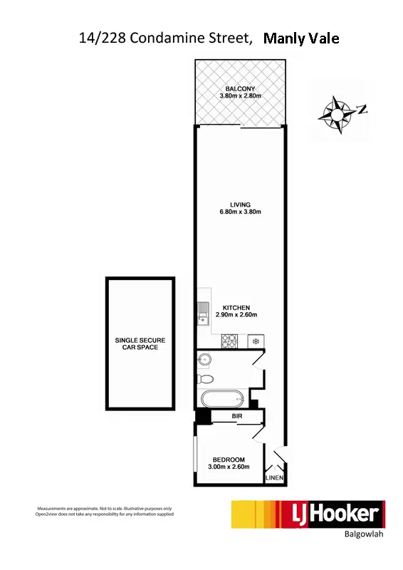 Floorplan of Homely unit listing, 14/228 Condamine Street, Manly Vale NSW 2093