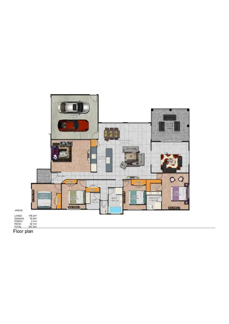Floorplan of Homely house listing, 13 Killarney Court, Ormeau QLD 4208