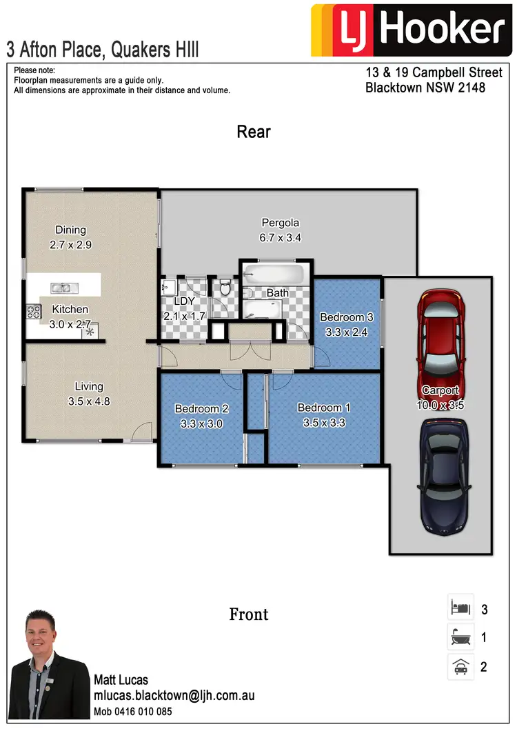 Floorplan of Homely house listing, 3 Afton Place, Quakers Hill NSW 2763