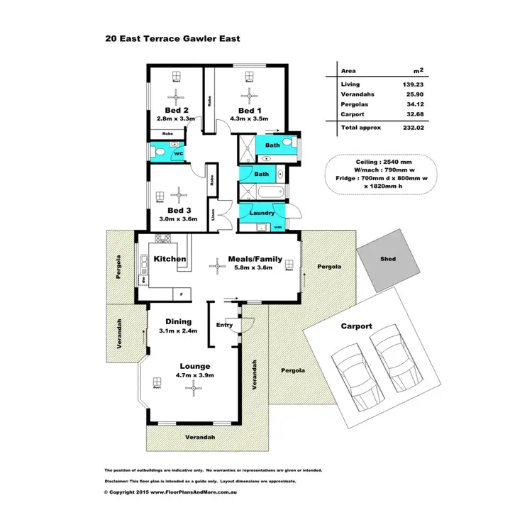 Floorplan of Homely house listing, 20 East Terrace, Gawler East SA 5118