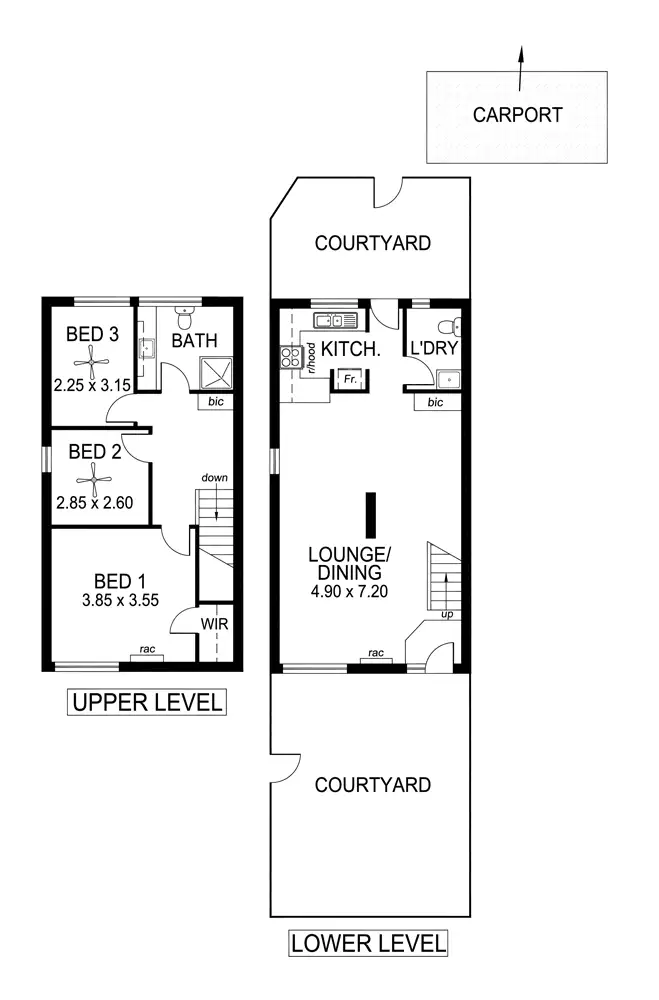 Floorplan of Homely unit listing, 2/73 Rose Terrace, Wayville SA 5034