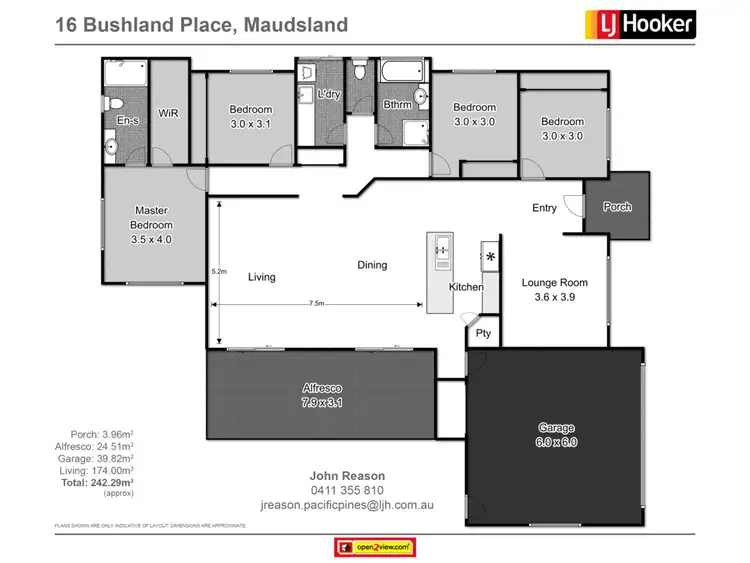 Floorplan of Homely house listing, 16 Bushland Place, Maudsland QLD 4210
