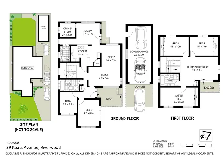 Floorplan of Homely house listing, 39 Keats Avenue, Riverwood NSW 2210