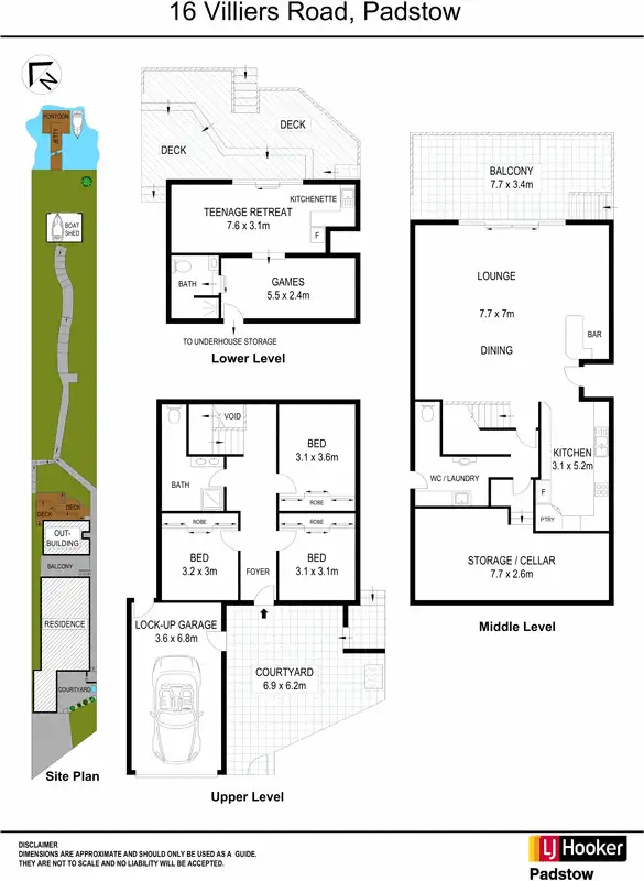 Floorplan of Homely house listing, 16 Villiers Road, Padstow Heights NSW 2211