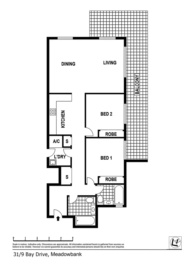 Floorplan of Homely apartment listing, 31/9 Bay Drive, Meadowbank NSW 2114
