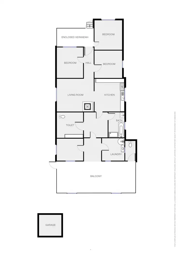 Floorplan of Homely house listing, 87 Redfern Street, Cowra NSW 2794