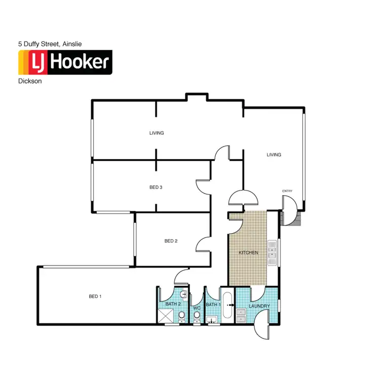 Floorplan of Homely house listing, 5 Duffy Street, Ainslie ACT 2602