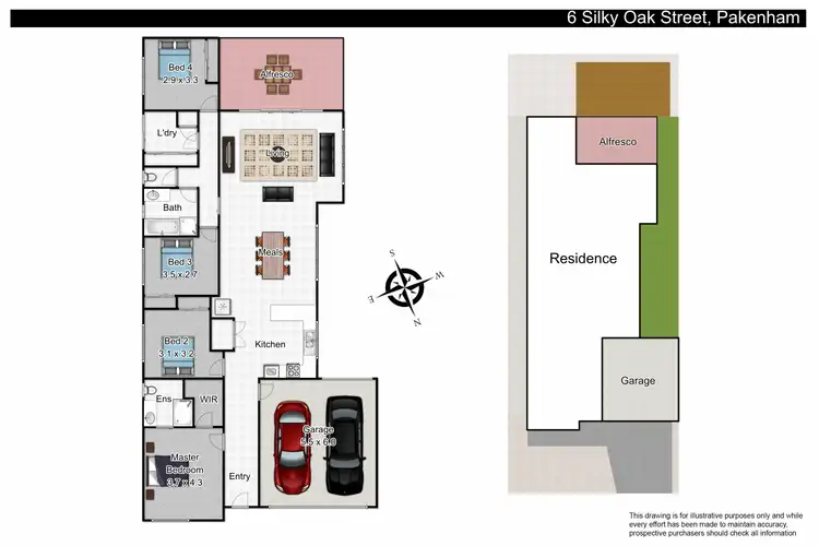 Floorplan of Homely house listing, 6 Silky Oak Street, Pakenham VIC 3810