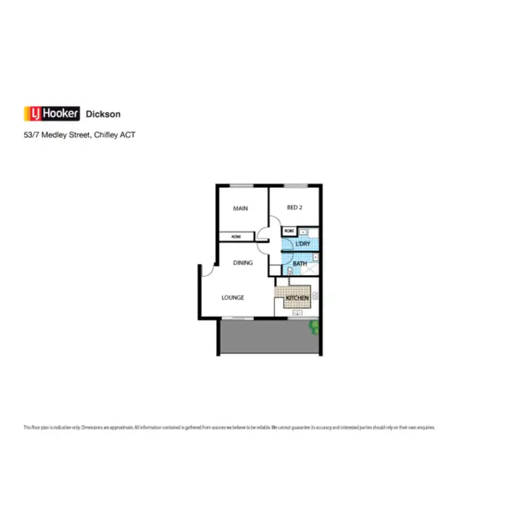 Floorplan of Homely apartment listing, 53/7 Medley Street, Chifley ACT 2606